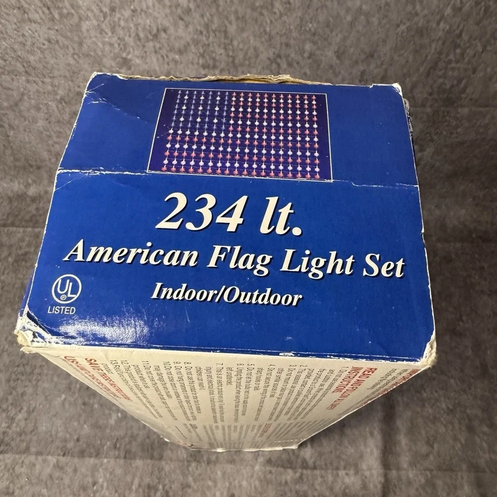Sterling American Flag Light Set 234 lights 4x6 ft.